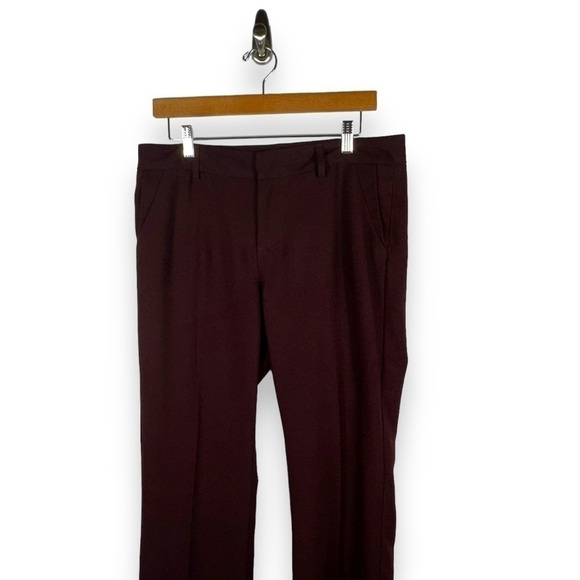 4 for $20 SALE! Kut From The Kloth Ponte Straight Leg Trousers, Eggplant, 10P - Picture 2 of 9